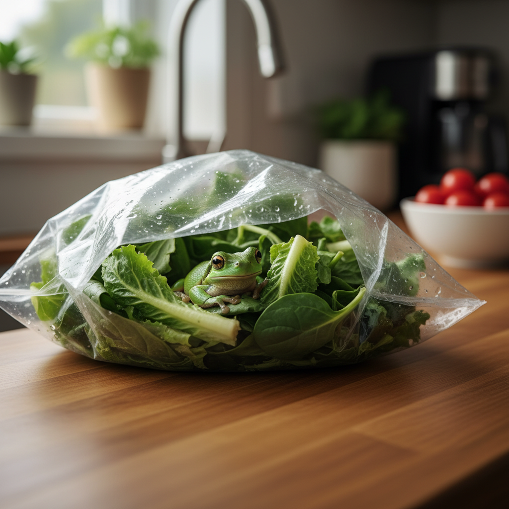 Idaho Consumers Alerted After Frog Discovered in Lettuce Bag