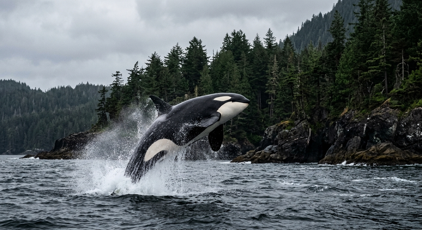 Rare Killer Whale Pod Displays Dramatic Behaviors Along Oregon Coast